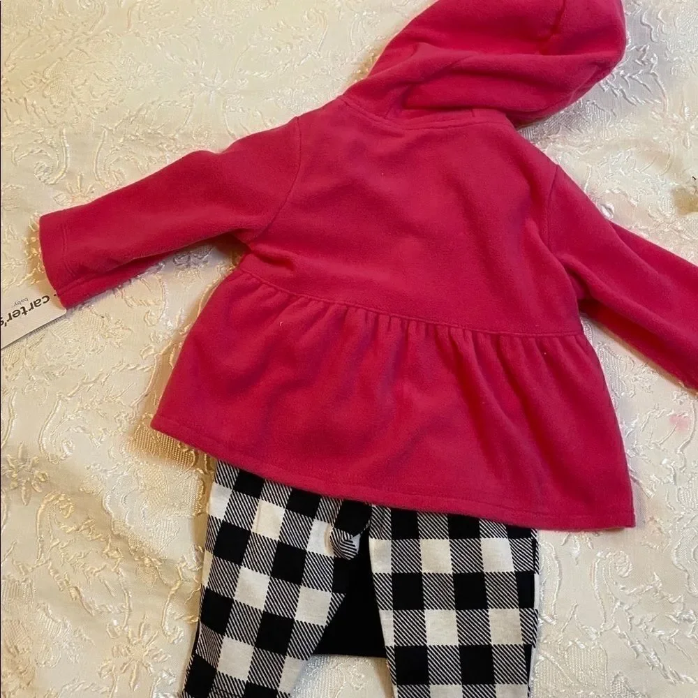 Carter’s pink Baby girl 3 pieces cardigan set 3 M
